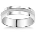 thumbnail image 1 of Mens 6mm Comfort Fit Platinum Wedding Band, 1 of 1