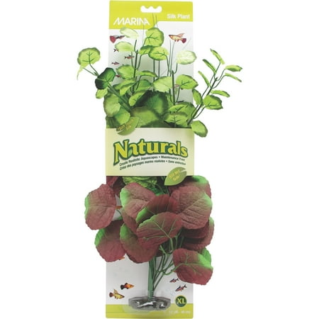 Marina Naturals Silk Plant Aquarium Decor, Extra Large
