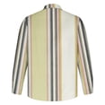 thumbnail image 4 of RXIRUCGD Chemise à Manches Longues Imprimée à Rayures Slim à la Mode pour Hommes, Multicolore, Taille : 5TG, 4 of 5