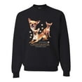 thumbnail image 2 of Wild Bobby, If It's Not a Chihuahua It's Just a Dog Gift, Unisex Crewneck Graphic Sweatshirt, Black, Large, 2 of 4