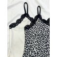 thumbnail image 4 of Bodysuit Mujer 2 Piezas Estampado Leopardo Y Blanco Con Encaje Negro, 4 of 29