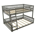 thumbnail image 6 of Harper & Bright Designs Full XL Over Queen Bunk Bed, Detachable Bunk Beds, Wood Bunk Bed Frame with Ladder and Guardrails, Gray, 6 of 12
