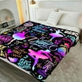 thumbnail image 4 of Dance Blanket Gifts for Women Girls, Dance Lovers Throw Blanket Super Soft Lightweight Travel Bed Sofa Blankets for Dancer Team Lovers Competition Accessories, 50 × 60 Inch, 4 of 7