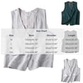 thumbnail image 3 of JGGSPWM Women's Sleeveless Linen Blend Vest, Button Down Casual Loose Lightweight Solid Regular Blazer Vests with Pockets Gray XXL, 3 of 6