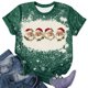 thumbnail image 2 of Navidad Tops de Mujer, Cuello Redondo Camiseta de Manga Corta con Estampado de Vacaciones, Blusa de Moda Casual, 2 of 4