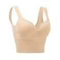 thumbnail image 1 of Women's Wire-Free Sports Bra - Padded, Low Back, High Support for Yoga/Running, 95% Nylon Compression Fit, 1 of 8