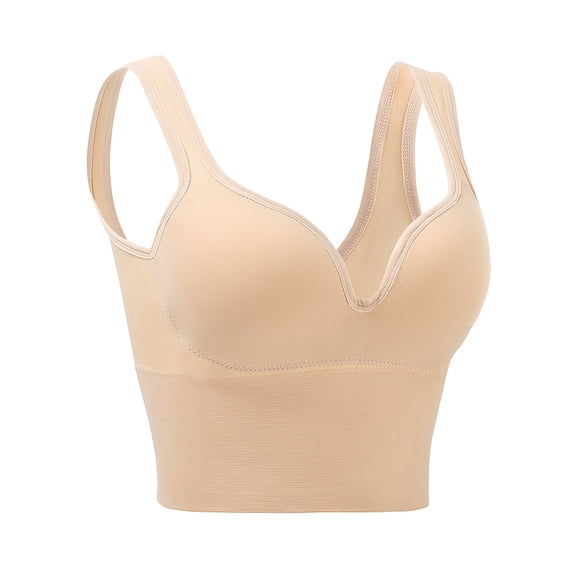 Gubotare High Impact Sports Bras for Women Adjustable Sports Bras for Women High Support Padded Racerback Sport for Large Bust Workout Running Gym (Khaki,M)