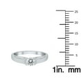 thumbnail image 5 of SZUL Women's 3/4 Carat Diamond Solitaire Half Bezel Ring in 10K White Gold  (J-K-L Color, I2-I3 Clarity), 5 of 8