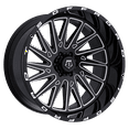 thumbnail image 2 of 1 TIS 26x12 6X135 -44 547BM Gloss Black w/Milled Accents Wheel Rim, 2 of 2