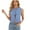 Light Blue, variant on XBASW Women's Denim Vest Tie Front Top Sleeveless Summer Jean Waistcoat S - XL