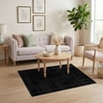 thumbnail image 3 of ODIKA Minimalist Crossing Lines Alfombra Modern Asymmetric Layout Decor for Dorm Room, Small Living Apartment, Stain Resistant Low Profile, 3 of 7