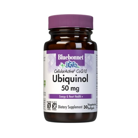 Bluebonnet Cellular Active CoQ10 Ubiquinol 50mg Heart & Cellular Health*, 30 Softgels