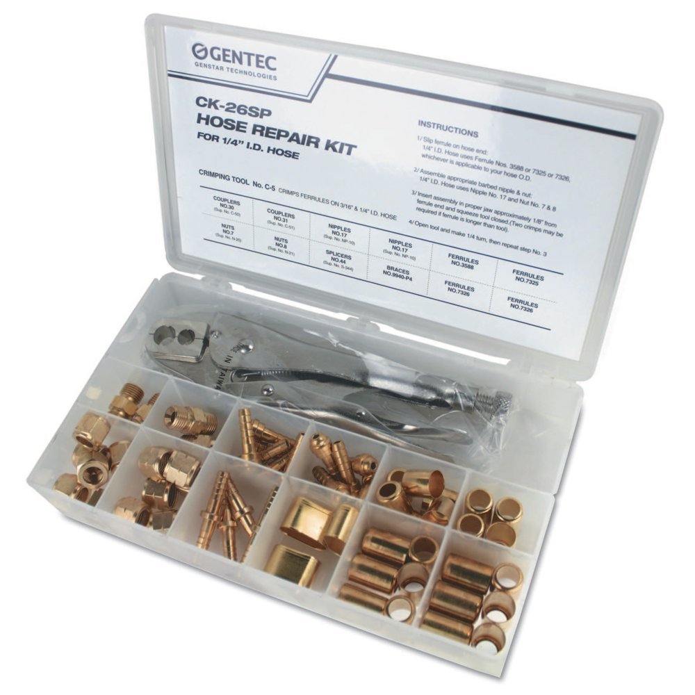 Gentec Hose Repair Kits, Includes Splicers, Crimping Tool, Couplers