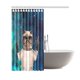 thumbnail image 2 of ABPHQTO Universo exterior Galaxy Space Hispter Cat EE. UU. Bandera americana Decoración para el hogar Tejido de poliéster Cortina de ducha Juegos de baño 160x180 cm, 2 of 3