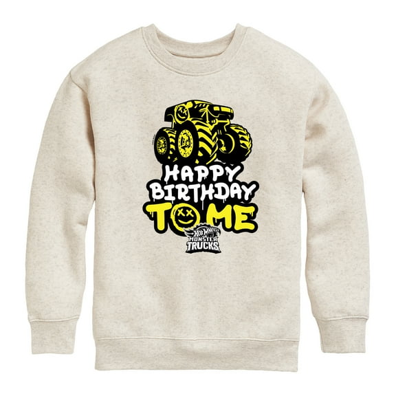Hot Wheels - Happy Birthday To Me - Toddler And Youth Crewneck Fleece Sweatshirt