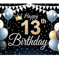 thumbnail image 3 of Decorative Design Happy Birthday Banner Colorful Balloons Party Decoration for Birthday Party Teen Celebration Indoor Decoration, 3 of 8