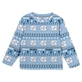 thumbnail image 2 of Preschool Outerstuff  Carolina Blue North Carolina Tar Heels Ugly Sweater Pajama Set, 2 of 5
