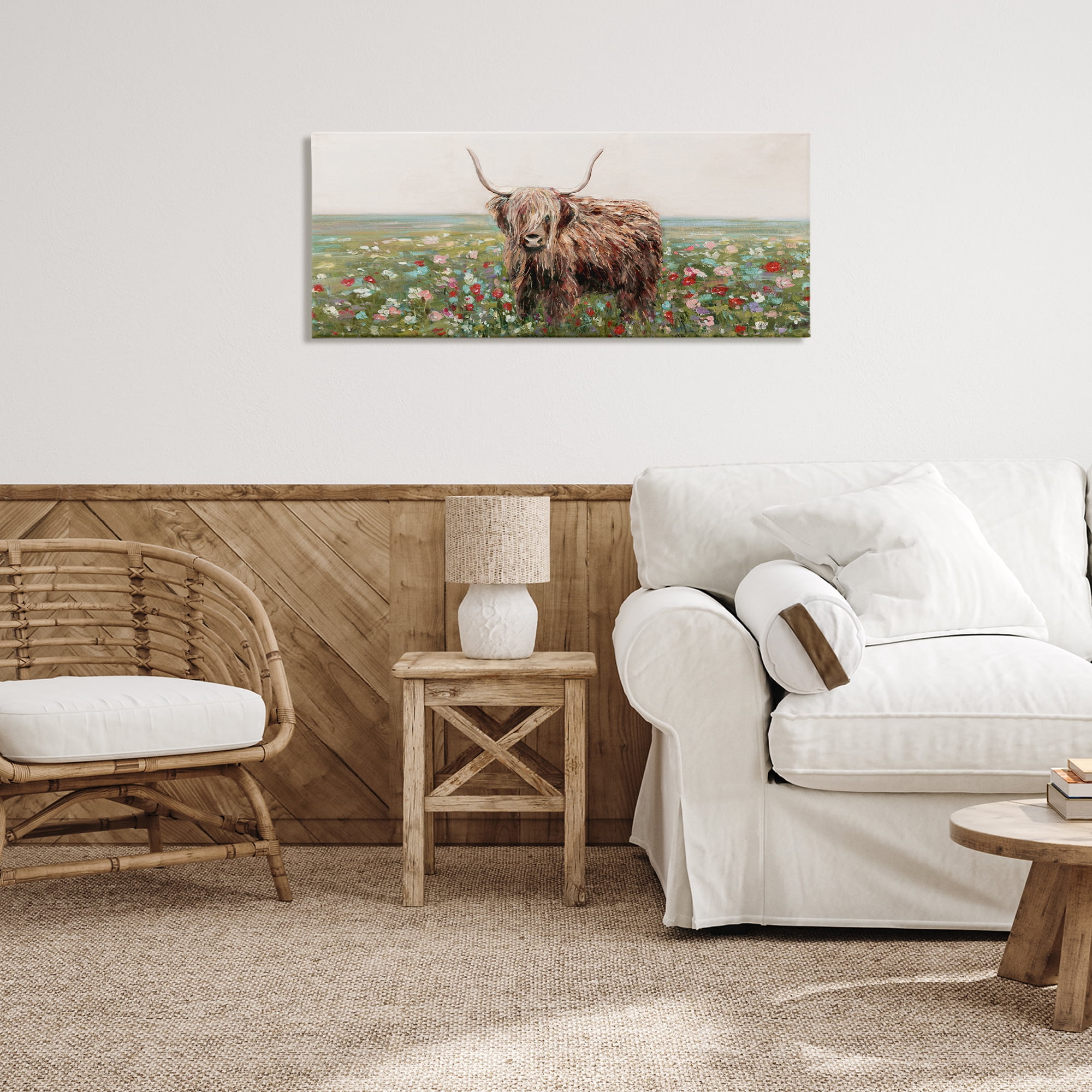 Stupell Industries Grazing In Poppy Field Canvas Wall Art, design by Sally Swatland