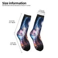 thumbnail image 2 of Zufioo Urban Style Colorful Dragon Print Children's Mid-tube Socks, Contrast Color High Elastic Sports Socks - Sweat-absorbent, Warm, Suitable for Children Aged 6-10, 2 of 5