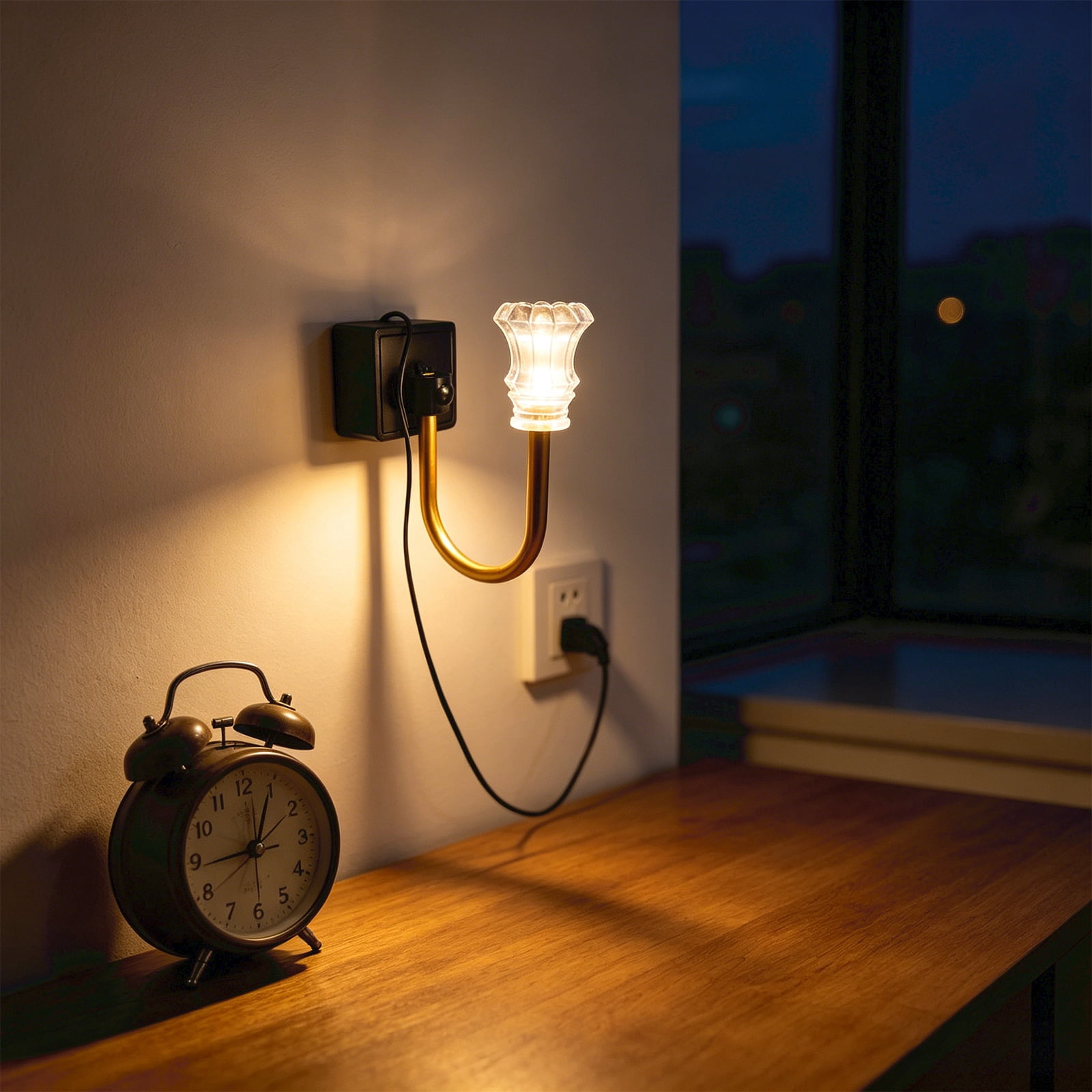 Night Lights Plug into Wall, Dimmable Night Light Pulg in, Diamond Automatic Night Lights with Auto Light Sensor, Adjustable Brightness 3000K LED Night Light, for Bedroom Hallway,5.9*6.7 In,2pc.