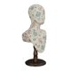 thumbnail image 1 of Cabeza de maniquí, soporte para pelucas, soporte para colgantes y collares, soporte para sombreros, busto de maniquí azul, 1 of 9