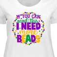 thumbnail image 4 of Inktastic Mardi Gras I Need More Beads Funny Women's Plus Size T-Shirt, 4 of 5