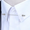 thumbnail image 3 of 3 Alfileres de Corbata Strade Fareast Limited para cuello de Camisa hombre 70 mm Cobre plateado, 3 of 8