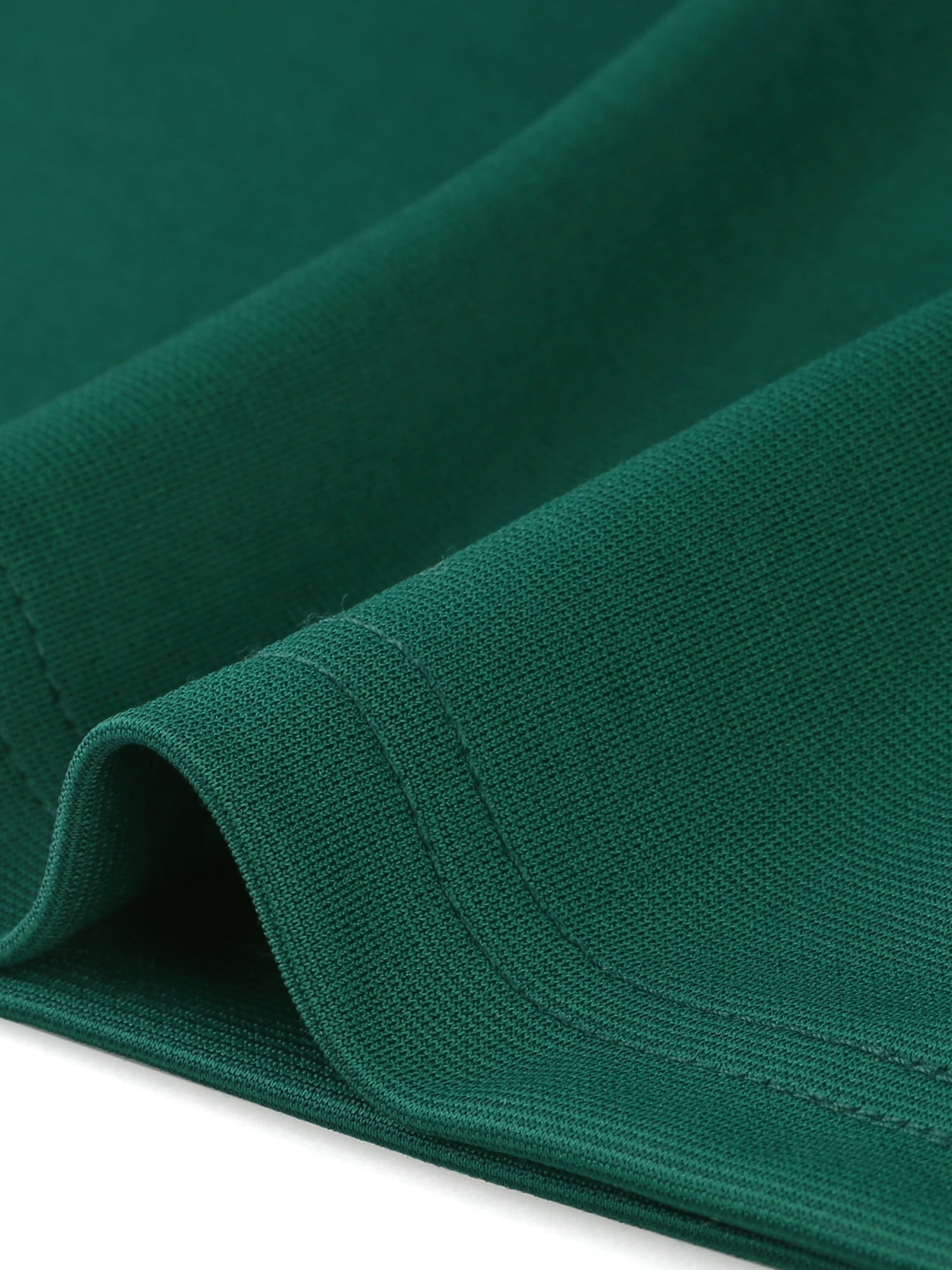Unique Bargains Twist Front Dress for Women's Round Neck Short Sleeve Split Sheath Dresses M Green