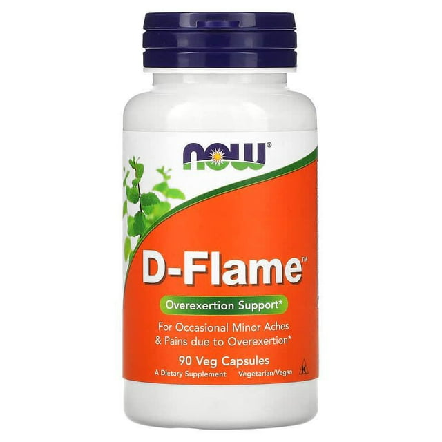 NOW FOODS D-FLAME APOYO AL SOBREESFUERZO 90VCAPS