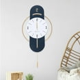 thumbnail image 4 of 16.5"x33" Large Wall Clock Modern Metal Wall Watch Home Office Decor Silent For The Living Room, Hallway, Office, Study, Bedroom, Dining Room, 4 of 16