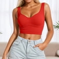 thumbnail image 2 of Fgnfyis Women Tank Tops Ribbed Athletic Workout Yoga Racerback Camisole Lightweight Wicking Activewear Sleeveless Top Summer Tops for Women Watermelon Red M, 2 of 8