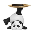 thumbnail image 1 of Bandeja para servir frutas, bandeja para servir Panda, llaves, escultura de Panda, soporte para llaves de escritorio, rendimiento probado, 1 of 8