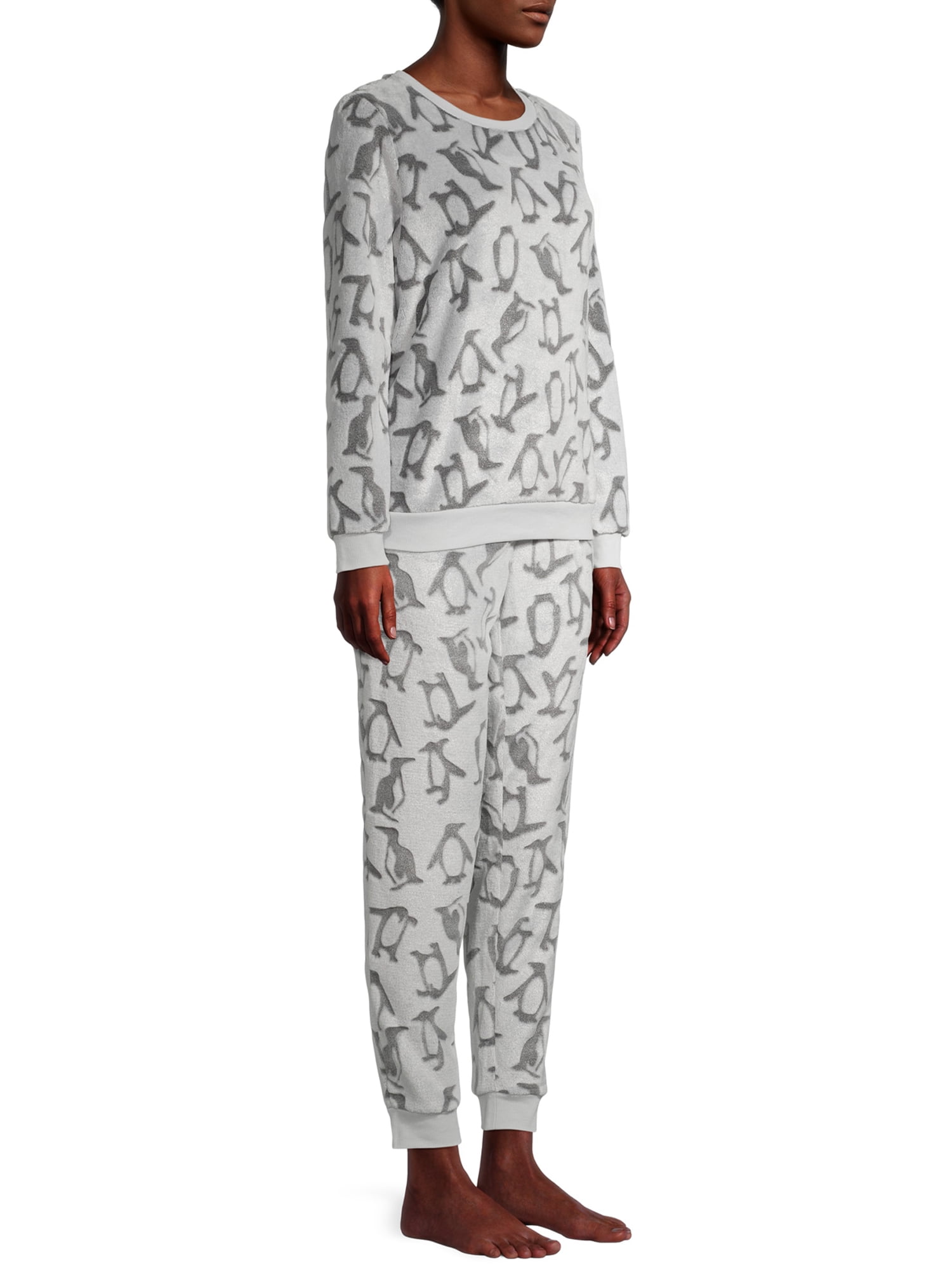 George Women's and Women's Plus Plush Pajamas, 2-Piece Set