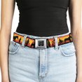 thumbnail image 5 of Buckle-Down Belt, Seatbelt Buckle Belt, Cowboy Silhouette Western Landscape Reds Black, 30 to 44 Inches, 5 of 9