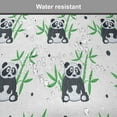 thumbnail image 7 of East Chair Seating Cushion Set of 2, Cartoon Panda Bamboo Pattern Wildlife Zoo Fun Nature Tropic, Seat Pads for Office with Anti-slip Backing, 16"x16", Green Black White, by Ambesonne, 7 of 7