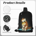 thumbnail image 5 of Calvin And Hobbes Crossbody Sling Bag Fanny Pack Sling Chest Bag Dual Pocket Chest Daypack Satchel For Hiking Travel, 5 of 8