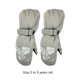 thumbnail image 5 of Naiovety 5 pares de manoplas impermeables para niños estilo geométrico equipo deportivo herramientas de protección suministros de esquí actividades al Suministros térmicos Gris blanco Naiovety HA059232-03B, 5 of 5