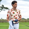 thumbnail image 3 of Polo Shirts for Men, Cute Strawberry Cuteness Casual Mens Polo Shirts Short Sleeve Button Down Classic Mens Golf Polo Shirts, 3 of 7