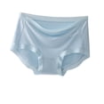 thumbnail image 2 of HVOBTTY Breathable Panties for Women, Womens Underwear, Women's Loose Seamless Mid-waist Breathable and Comfortable Briefs Blue, XXL, 2 of 4
