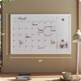 thumbnail image 2 of U Brands 30 x 20 in. Magnetic Dry Erase Calendar Whiteboard, White Wood Style Frame, 2 of 8