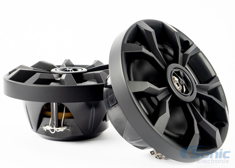 Marine Boat LED Light Black Speakers 