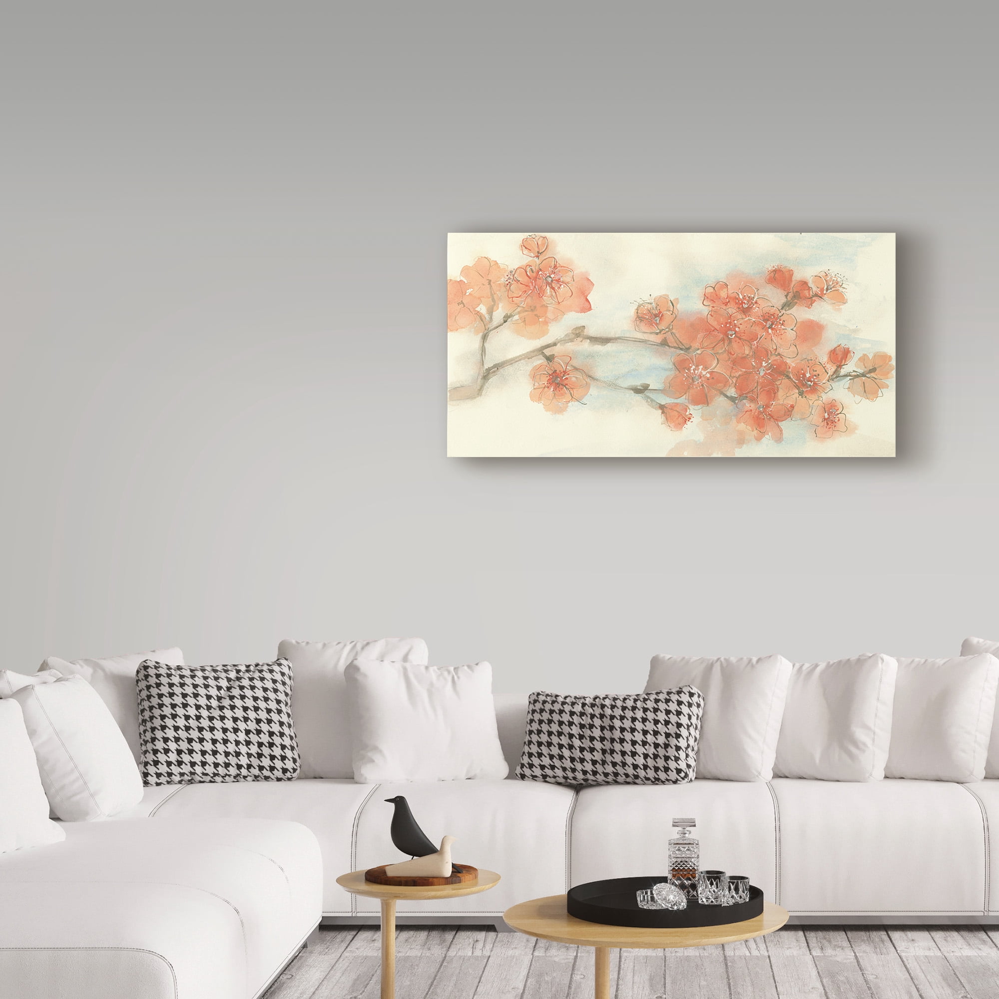 Chris Paschke 'Peach Blossom I Flipped' Canvas Art
