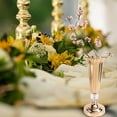 thumbnail image 3 of BEADCEST Golden Metal Trumpet Vase Iron Flower Decoration For Families 1Pack, 3 of 4