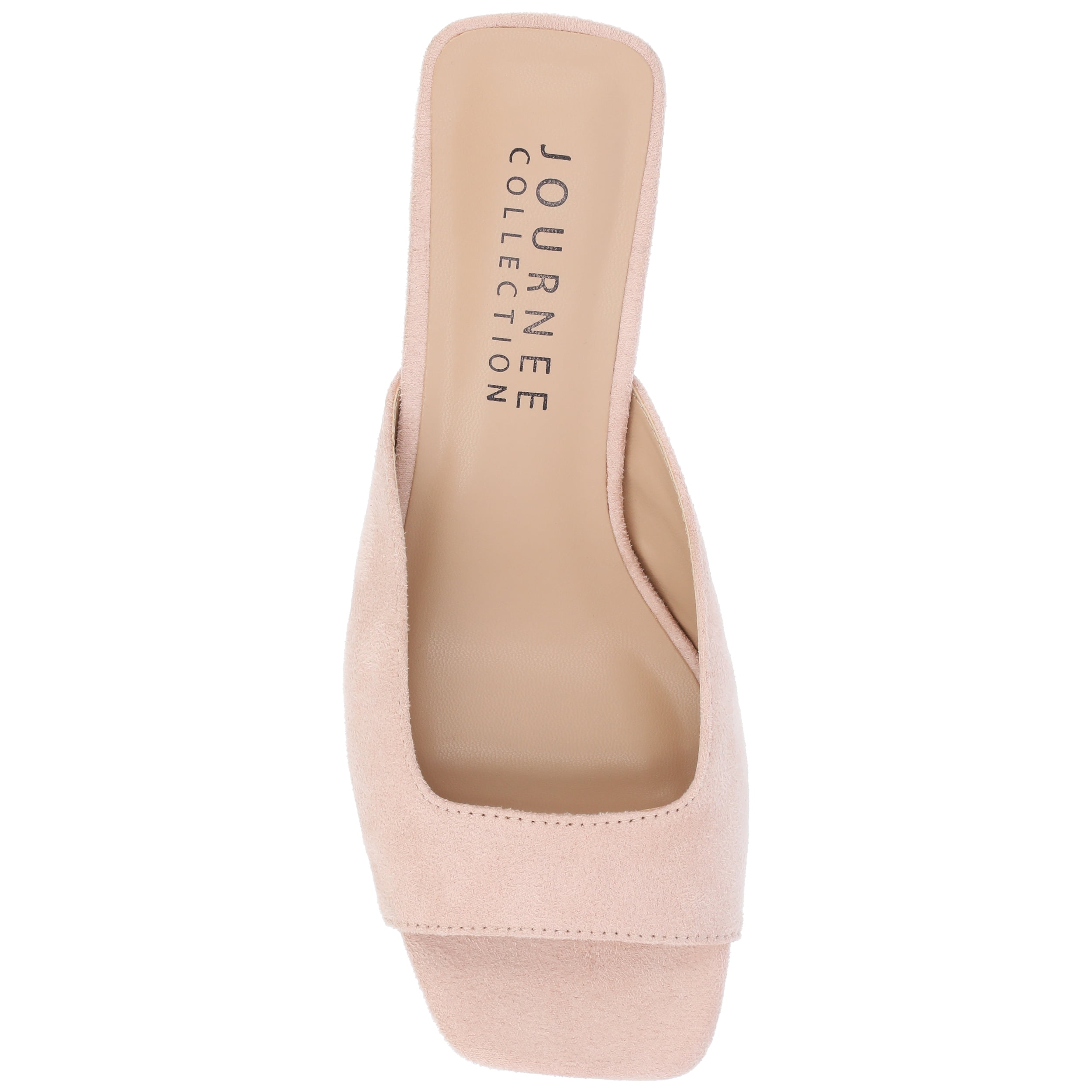 Journee Womens Larna Slip On Kitten Heel Open Toe Dress Sandals, Widths Available