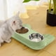 thumbnail image 3 of Comedero para perros y gatos antideslizante de acero inoxidable de doble capa, comedero para mascotas, adecuado para perros, cachorros y gatos, accesorios para mascotas, bandeja de alimentación., 3 of 3