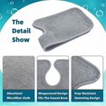 thumbnail image 4 of Alfombrilla absorbente para grifo de cocina, protector contra salpicaduras para fregadero de cocina, alfombrilla absorbente envolvente para grifo, almohadillas de secado y limpieza de platos, 2 uds., 4 of 5