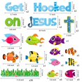 thumbnail image 2 of Set de tablones de anuncios BeYuMi Get Hooked on Jesus, 81 unidades, 2 of 6