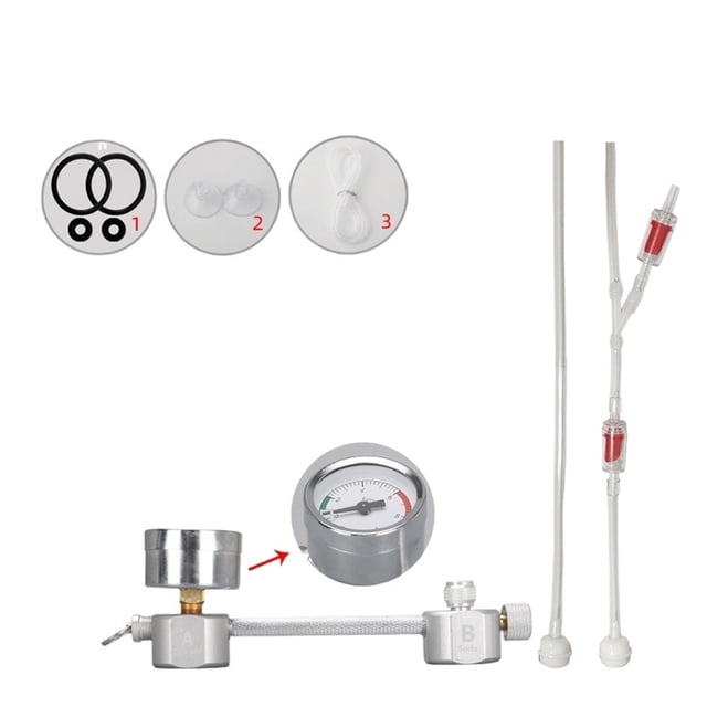 DIY CO2 Generator System Kit Aquarium CO2 Generator Bubble Counter Diffuser With Solenoid Valve For Aquatic Plant Growth ,Easy Installation