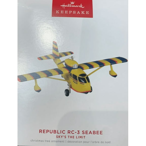 Hallmark Keepsake Christmas Ornament 2022, Sky's The Limit Republic RC-3 Seabee