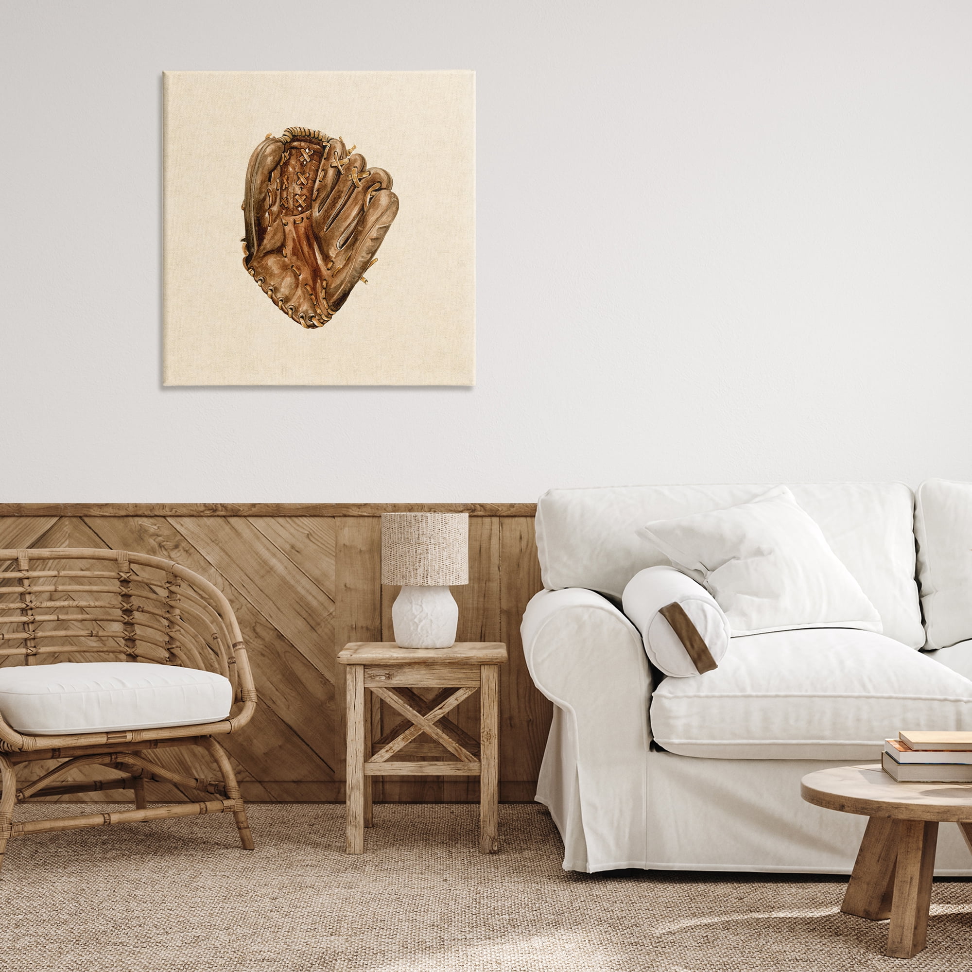 Stupell Industries All Star Baseball Glove Canvas Wall Art, design by Bethany Sandoval